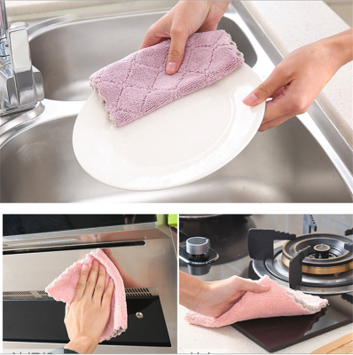 1pc Super Absorbent Microfiber kitchen dish Cloth High-efficiency tableware Household Cleaning Towel kichen tools gadgets cosina