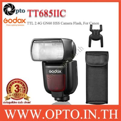 Godox TT685II-C Camera Flash Speedlite, 2.4G HSS 1/8000s TTL GN60 Flash for Canon Camera TT685(ประกันศูนย์opto)