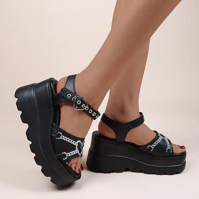 ขายดีที่สุด-ioztt2023-brand-buckle-peep-toe-women-39-s-sandals-punk-goth-platform-shoes-fashion-leisure