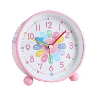 Cute silent luminous small alarm clock for children boys and girls students home bedroom lazy wake-up clock 7-15 years old