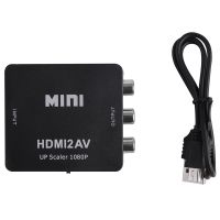 MINI to 3RCA CVBS Composite Video AV Converter Adapter TV PS3 VCR DVD Black