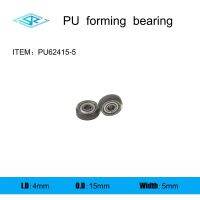 ﹍ The manufacturer supplies Polyurethane forming bearing PU62415-5 Rubber coated pulley 4mmx15mmx5mm