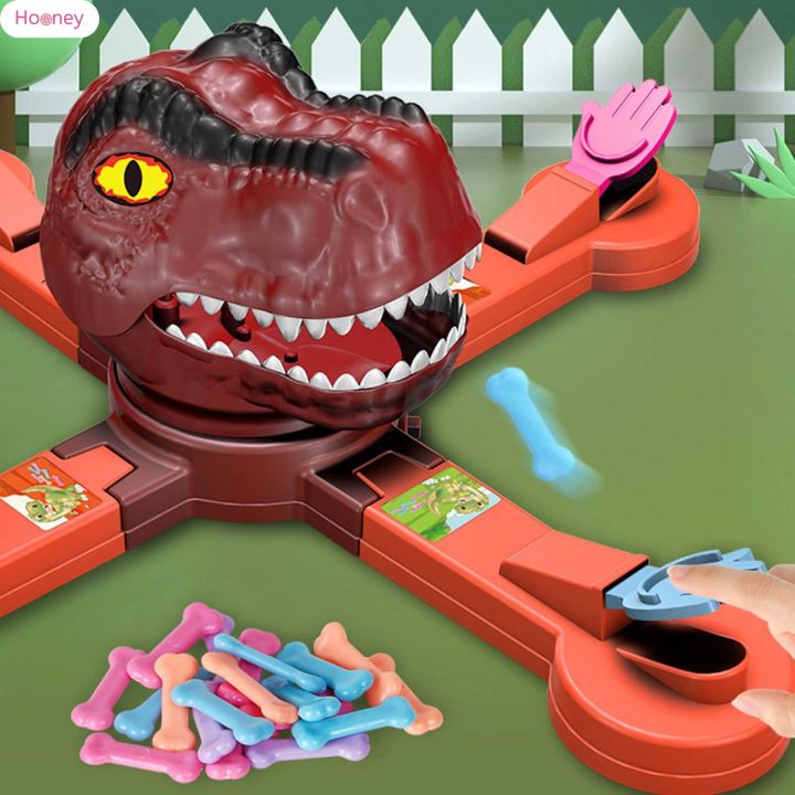 hooney-ของเล่นตั้งโต๊ะปาร์ตี้สำหรับเด็กของเล่นเพื่อการศึกษาเร็ว-เกมไดโนเสาร์กินถั่วกลยุทธ์เชิงสร้างสรรค์