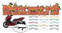 MALAGUTI MADISON ฟิล์มกันรอย อกกลางแยกชิ้น MALAGUTI MADISON 150 ฟิล์มกันรอยเกรดพรีเมี่ยม  รอยต่อชิด ติดตั้งง่าย