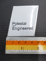 Pate Volvo งาน อลูมิเนียม บาง 4*4 cm Polestar Engineered