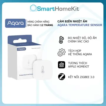 Aqara Temperature and Humidity Sensor, REQUIRES AQARA HUB, Zigbee, for  Remote Monitoring and Home Automation, Wireless Thermometer Hygrometer,  Compatible with Apple HomeKit, Alexa, Works with IFTTT 