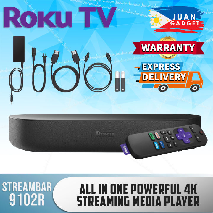 Roku Streambar Powerful 4K Streaming Media Player, Premium Audio