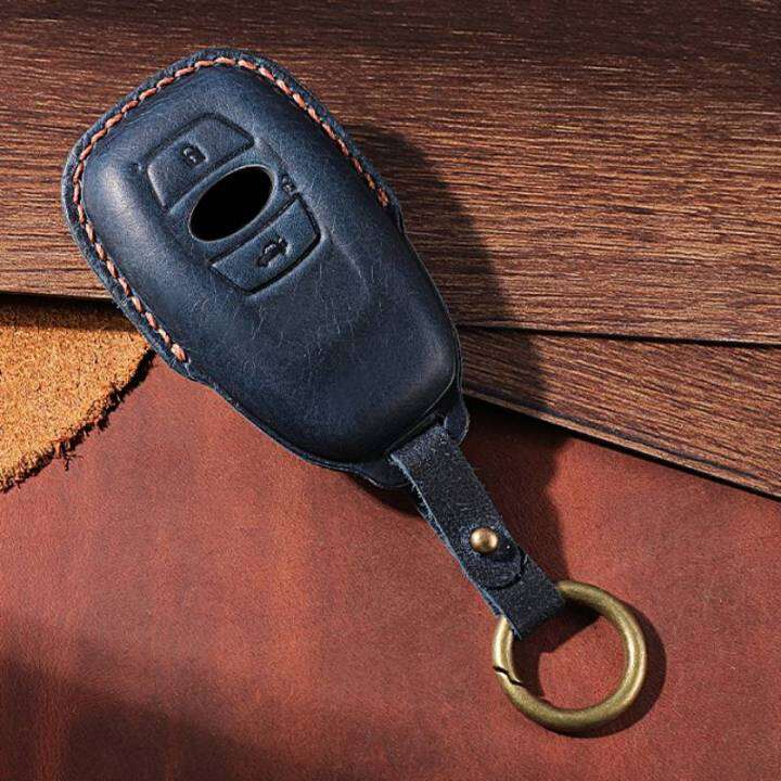 crazy-horse-leather-car-key-case-cover-keyring-for-subaru-legacy-xv-forester-outback-brz-sit-shell