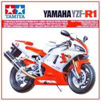 Tamiya 14073หุ่นประกอบ1/12ระดับสำหรับรถจักรยานยนต์ YZF-R1ยามาฮ่าโมเดลของเล่นสำหรับเด็กผู้ชาย