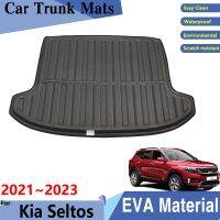 Car Trunk Mat for Kia Seltos 2023 Accessories KX3 2021 2022 Cargo Tray Trunk Organizer Pads Rear Mat Accessories 3D EVA Material