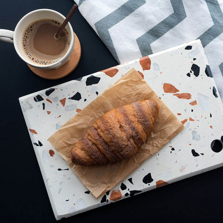 terrazzo-tray-chopping-board-coffee-shop-serving-plate-terrazzo-tray-cheese-plate-net-red-gourmet-photography-plate