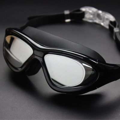 ผู้หญิงผู้ชายแว่นตาว่ายน้ำกรอบขนาดใหญ่ Anti-Fog UV HD แว่นตาดำน้ำสระว่ายน้ำแว่นตาว่ายน้ำ