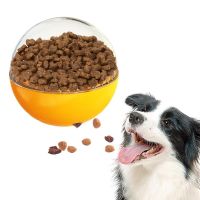 derZ441 ยอดฮิต - / สุนัขรักษาตู้ของเล่นอาหารสัตว์เลี้ยงการรั่วไหลของเล่นที่มีตลกเสียงตู้อาหารสุนัข IQ รักษาบอลของเล่นด้วยเสียงตลกหมุนสุนัข