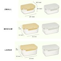 Set Of 3 Airtight Food Storage Container With Lid, Leak Proof Snap Lock, BPA Free Plastic (550ML, 1100ML, 2200ML)