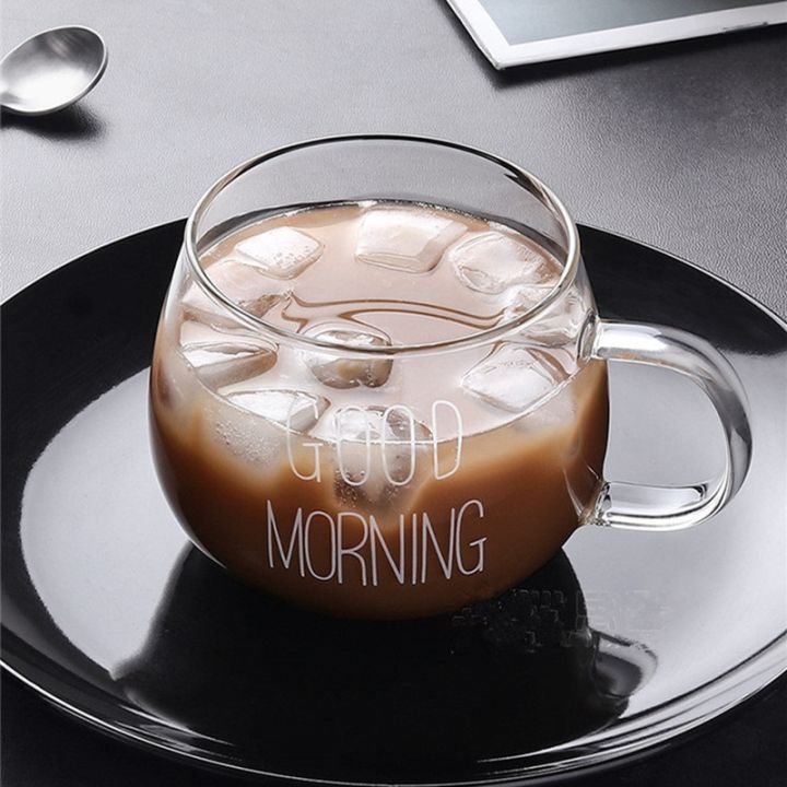 high-end-cups-จดหมายพิมพ์ใสสร้างสรรค์แก้วกาแฟชาเครื่องดื่มขนมอาหารเช้านมถ้วยแก้วแก้วจับ-drinkware