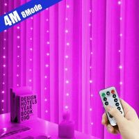 6x3M LED Fairy String Lights Curtain Garland USB Festoon Remote Christmas Decoration for Home New Year Lamp Holiday Decorative