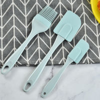 Homatter 3PCS/Set Cream Scraper DIY Bread Cake Butter Spatula Mixer Oil Brush Kitchen Baking Tool Silicone Spatula Non-stick