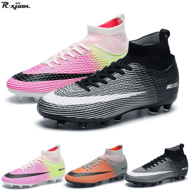 Soccer Boots AG/TF Men Futsal Breathable Football Shoes Child Football  Crampon Training Grass Soccer Cleats Sneakers Men 2022
