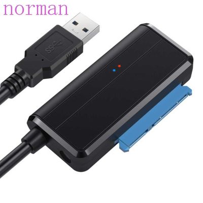 Norman อะแดปเตอร์แปลงสายเคเบิ้ล Usb 3.0 To Sata ความเร็วสูง Hdd ทนทานสําหรับฮาร์ดดิสก์ไดรฟ์ Usp 2.5 นิ้ว 3.5 นิ้วหลากสี