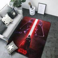 【ในสต็อกต้องการรหัสอื่นๆสามารถปรับแต่งได้】พรมพิมพ์ลาย Star War ขนาด160*120ซม. (63 * 48in) เสื่อของตกแต่งห้องนั่งเล่นห้องอาหารพรมเช็ดเท้าชุดตกแต่งห้องนอนห้องหอพัก