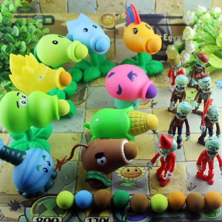 【high Quality】20styles New Popular Game Pvz Plants Vs Zombies Peashooter Pvc Action Figure Model