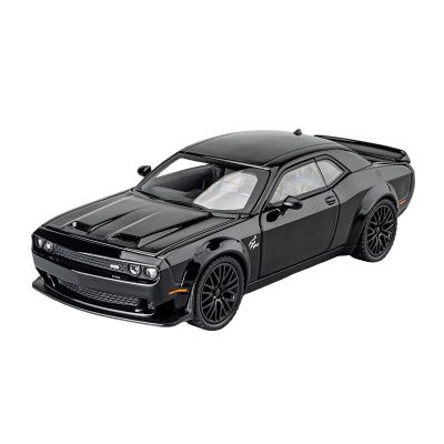 1:32 Dodge Challenger SRT Hellcat Alloy Muscle Car Model Sound And Light Childrens Toy Birthday Gift