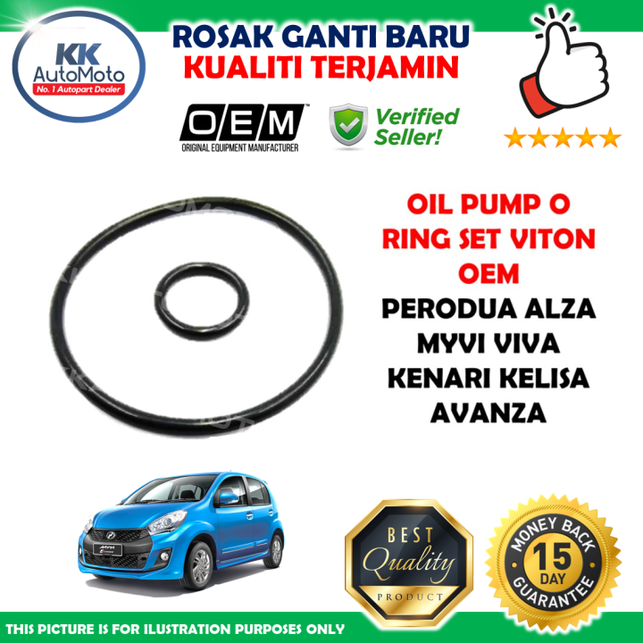 2 Biji Perodua Alza Myvi Viva Kenari Kelisa Avanza Oil Pump ORing