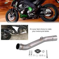 Motorcycle Exhaust Middle Pipe Link Connect for Kawasaki Z800 2013-2016