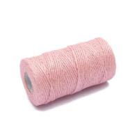 เมตร/ล็อต100 2มม. Natural Burlap Hessian Jute สีสัน Twine Cord Hemp Rope String ของขวัญบรรจุ Strings Christmas &amp; Party Supplies