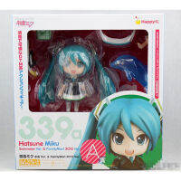 Nendoroid รุ่น Q H Atsune Miku 339a 339พีวีซีรูปการกระทำ Kawaii ตุ๊กตารุ่นของเล่นร่วมเคลื่อนย้ายได้ตุ๊กตาปัจจุบันสำหรับเด็ก