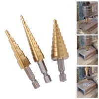 3 12Mm 4 12Mm 4 20Mm 4 32Mm Step Drill Bit Set Rechte Groef Stap Boor Set Titanium gecoat Hout Metaal Hole Cutter Core Boor Set