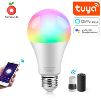 หลอดไฟ WiFi,โคมไฟอัจฉริยะ,ไฟ13W E27หลอดไฟ LED เมจิก RGB ในบ้าน + W หรี่แสงได้เปลี่ยนสีได้ IOS /Android สำหรับ Google/Alexa