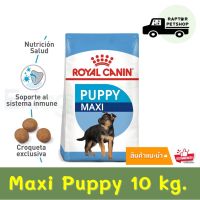 ส่งฟรีทุกรายการ  Maxi Puppy 10 kg. Royal Canin สำหรับลูกสุนัขพันธุ์ใหญ่