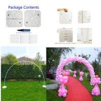 Birthday Balloon Garland Arch Kit  230cm Tall &amp; 300cm Wide Weddingwall Adjustable Ballon Stand with Water Fillable Base Decor Balloons