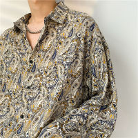 shirt men【kin18】เสื้อเชิ้ตแขนยาว เสื้อย้อนยุคใหม่