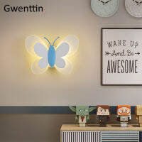 Nordic Butterfly Led Wall Lamp Sconces Home Decor for Bedroom Lamp Mirror Light Bathroom Fixtures Modern Luminaire Wall Saconces