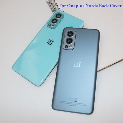 Original Back Glass For Oneplus Nord 2 5G Battery Cover Case Rear Panel Door Replacement Parts For One Plus 1+Nord2 &amp; Camera Len