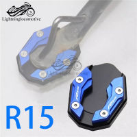 Fentlles V3 R15สำหรับ Yamaha R15 V3 2017 2018 2019 2020 2021รถจักรยานยนต์ CNC Kickstand Sidestand Stand Extension ขยาย Pad