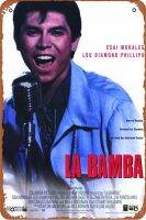 La Bamba Movie (1987) โปสเตอร์สัญลักษณ์ดีบุกโลหะโบราณสไตล์วินเทจตกแต่งแผ่นโลหะประดับผนังป้ายโลหะ8X12นิ้ว