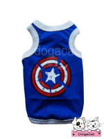 [พร้อมส่ง] Dogacat เสื้อสุนัข เสื้อหมา เสื้อแมว เสื้อยืด Captain America Size1-11