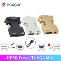 HDMI-Compatible To VGA Converter 1080P HD To VGA Adapter Digital To Analog Audio Video Adapter for PC Laptop TV Box Projector Adapters