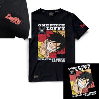 เสื้อยืดวันพีช One Piece LUFFY [สีดำ - สีกรม] แฟชั่นแขนสั้นผ้าฝ้าย แฟชั่นแขนสั้นผ้าฝ้าย