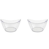 2X Transparent Ingot Ice Bucket Champagne Red Wine Wine Bucket Ice Bucket Acrylic KTV Beer Bucket, S