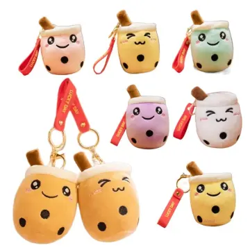 10cm Cute Boba Milk Tea Keychain Soft Stuffed Plush Toy Bubble Tea Bag  Pendent Decro Doll Kids Girls Birthday Christmas Gifts - AliExpress