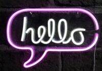 NANO ป้ายไฟ LED รูปข้อความ hello รุ่น NLS-HELLO-01