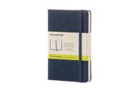 Moleskine สมุดบันทึก สมุดโน๊ต  ปกแข็ง สีน้ำเงิน ขนาดเล็ก 9x14 ซม Classic Notebook Sap.Blue Pocket hard cover