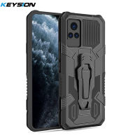 KEYSION กันกระแทกเคสสำหรับ VIVO V21 5G V20 V20 2020ขาตั้งโทรศัพท์โทรศัพท์ฝาหลังสำหรับ Y72 5G Y20 Y20S Y20i