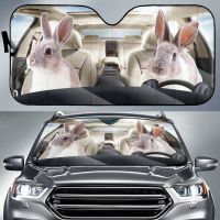 Rabbit Family Driver Pattern Car Front Windshield Sunshade Durable Car Interior Accessories Blocks Uv Sun and Heat Reflector