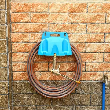 Wall Mounted Garden Irrigation Hose Pipe Hanger Plastic Rack Tap
