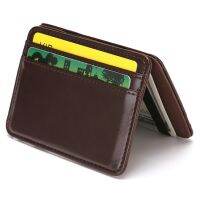 Fashion Men Slim Wallet Male Ultra Thin Short Men Magic Wallet Money Cash Card Holder Purse